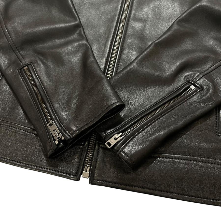 COACH（コーチ） レザーシングルライダースジャケット C7811 ブラック