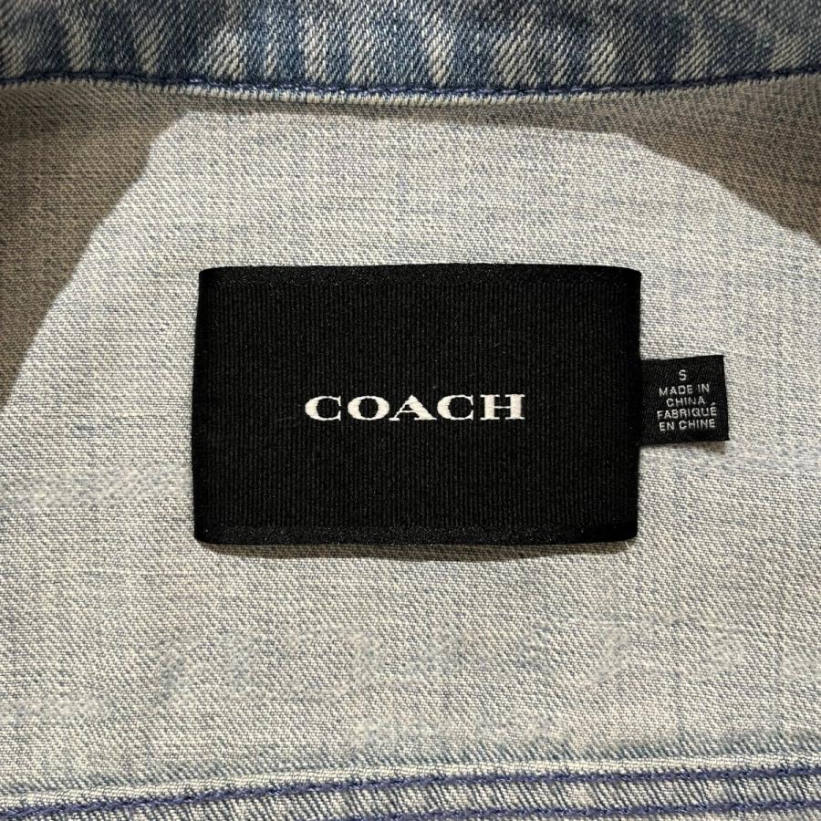 COACH（コーチ） バックプリント デニムジャケット CF794 ブルー