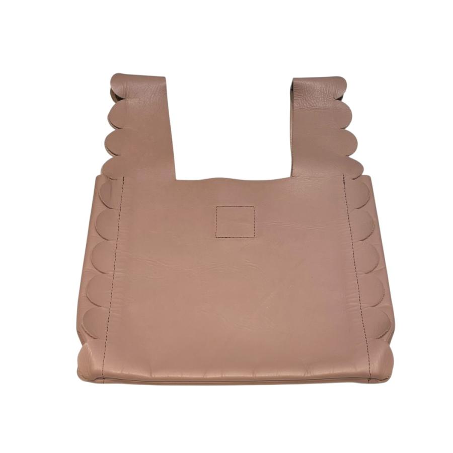 ラドロー  LUDLOW バッグ スカラップ ピンク LUDLOW（ラドロー） レザーミニトートバッグ スカラップ ピンク
