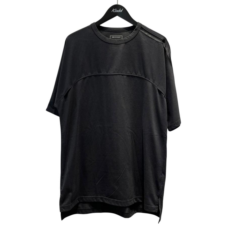 Y-3 メッシュストライプチュニック 半袖 Y-3 ワイスリー メッシュ スリーストライプ ショートスリーブTシャツ