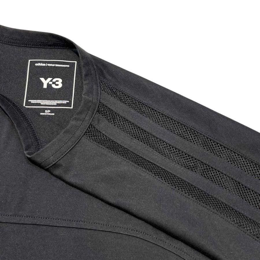 Y-3 ワイスリー メッシュ スリーストライプ ショートスリーブTシャツ