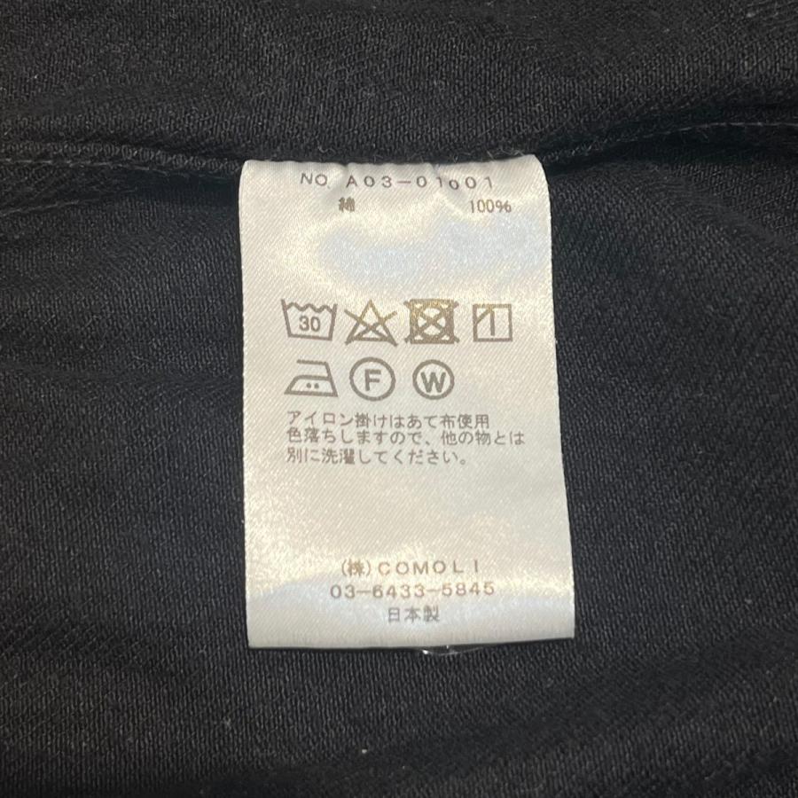 コモリ COMOLI デニムジャケット A03-01001 ブラック サイズ：2の画像