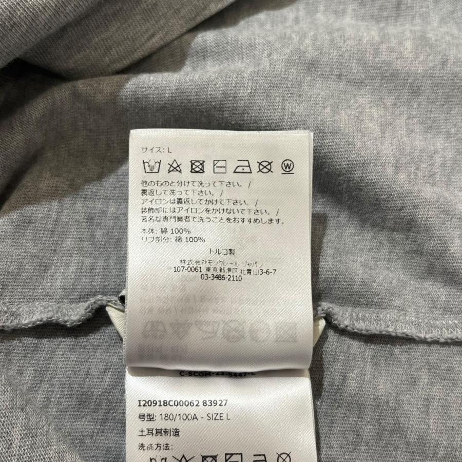 MONCLER（モンクレール） ロゴワッペン Tシャツ I20918C00062 グレー