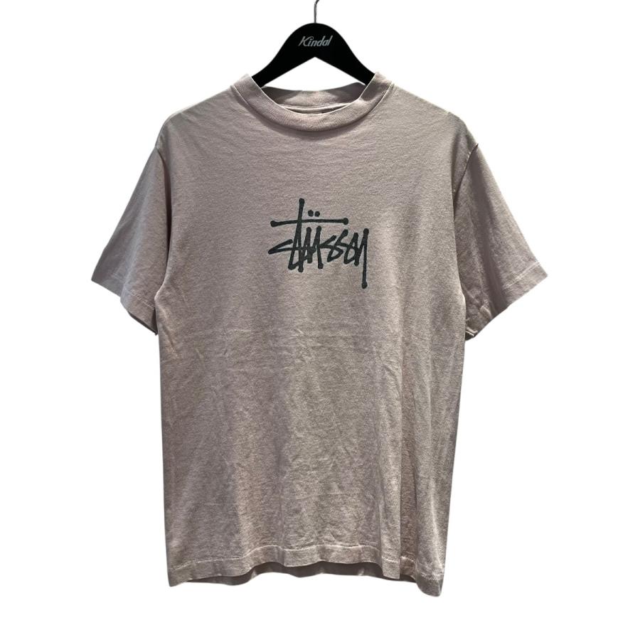 STUSSY USA製 半袖シャツ 総柄 ドルロゴ グレー L ストリート STUSSY（ステューシー） stussy USA製 半袖カットソー ピンク サイズ