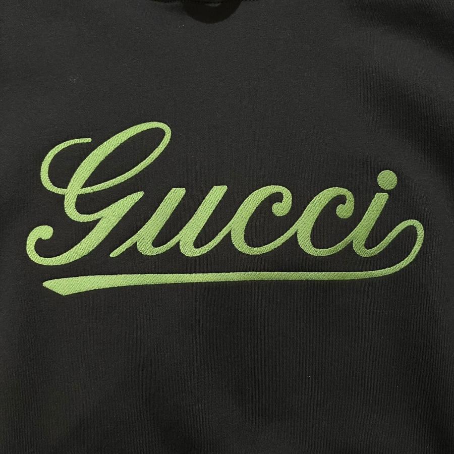 グッチ GUCCI ロゴ刺繍 パーカー 788771 ネイビー サイズ：L_3