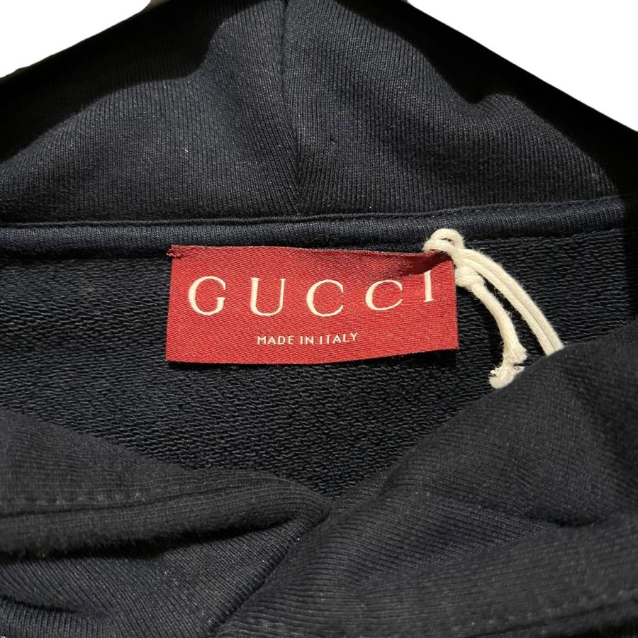 グッチ GUCCI ロゴ刺繍 パーカー 788771 ネイビー サイズ：L_5