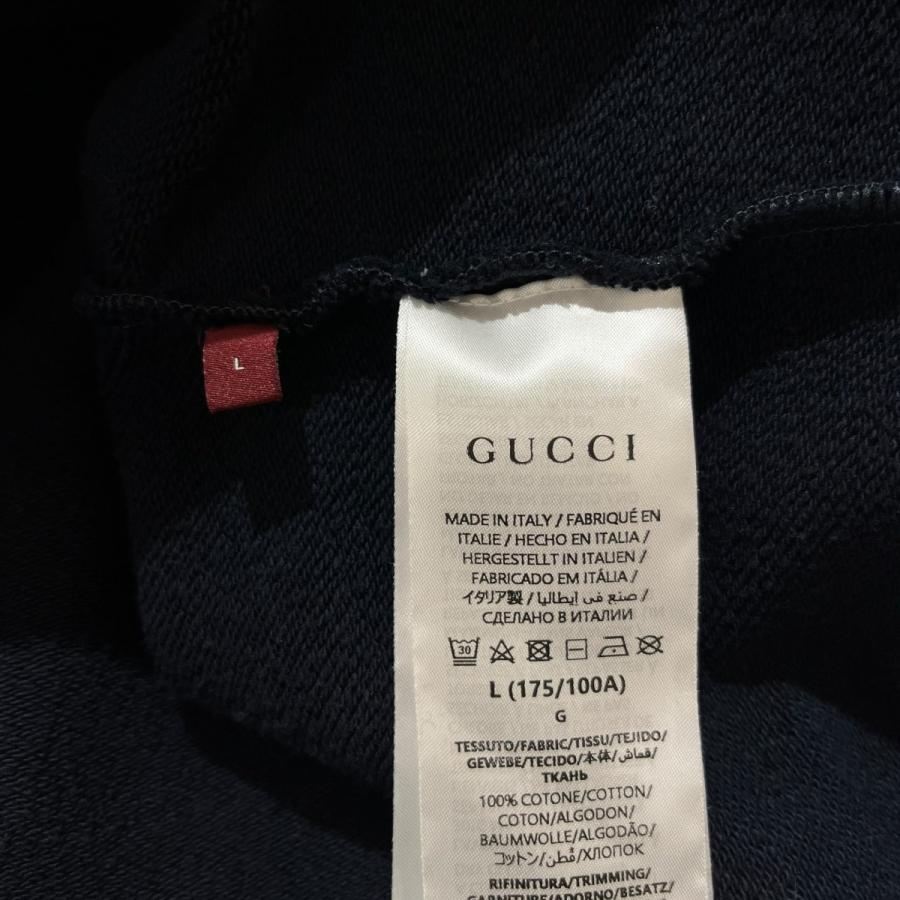 グッチ GUCCI ロゴ刺繍 パーカー 788771 ネイビー サイズ：L_6