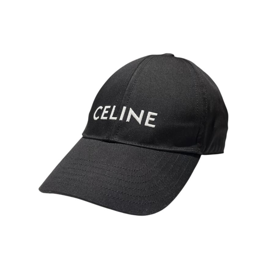 CELINE（セリーヌ） ロゴ刺繍 ベースボールキャップ 帽子 2AUA1242N 