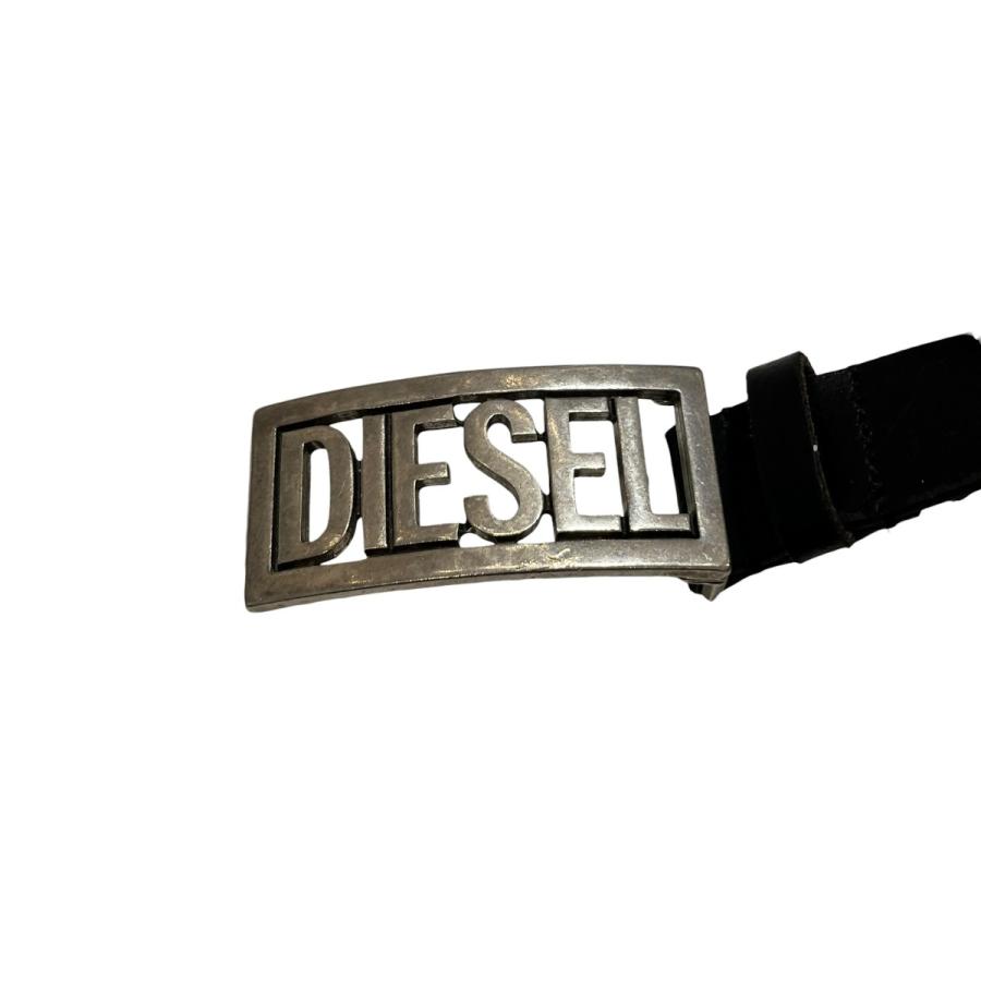 DIESEL（ディーゼル） ロゴバックル ベルト ブラック サイズ：34/85