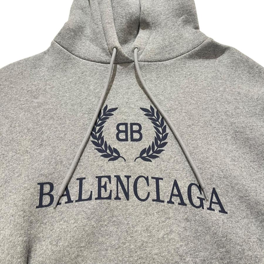 BALENCIAGA ダークグレー ノースリーブパーカー 新入荷】BALENCIAGA