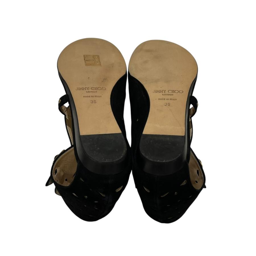JIMMY CHOO ブラウンヒールサンダル 35 美品】 ジミーチュウ サンダル