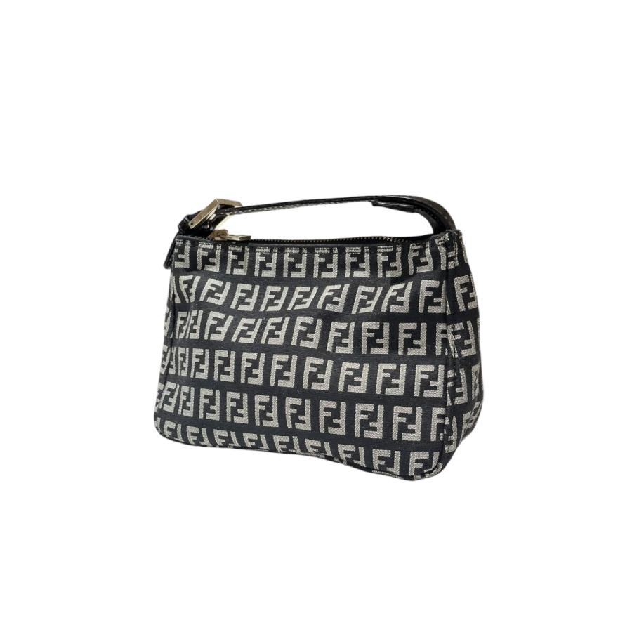極美品✨ FENDI ズッカ柄 ポーチ ズッキーノ キャンバス スクエア FENDI（フェンディ） ズッキーノ柄 アクセサリーポーチ ハンドバッグ