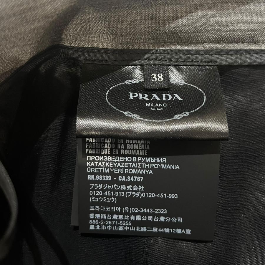 PRADA（プラダ） プリーツスカート DNA91M グレー サイズ：38