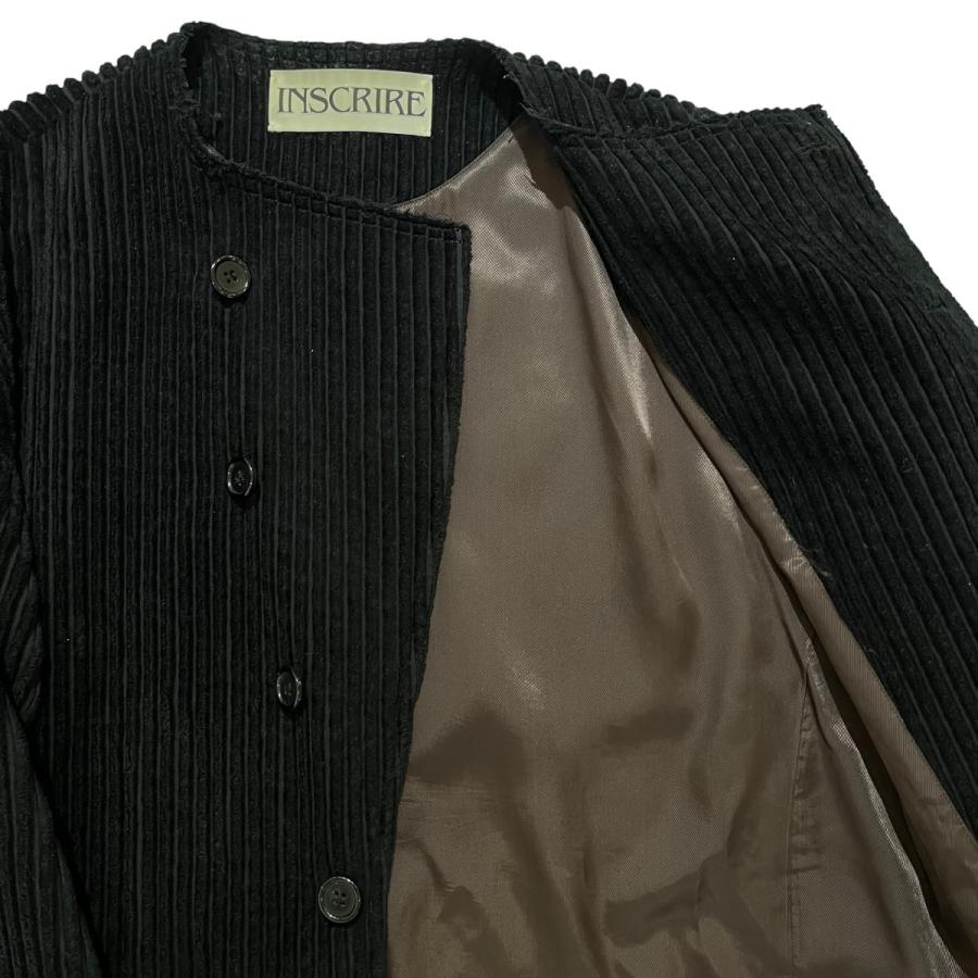 INSCRIRE（アンスクリア） INSCRIRE Corduroy Collarless Jacket