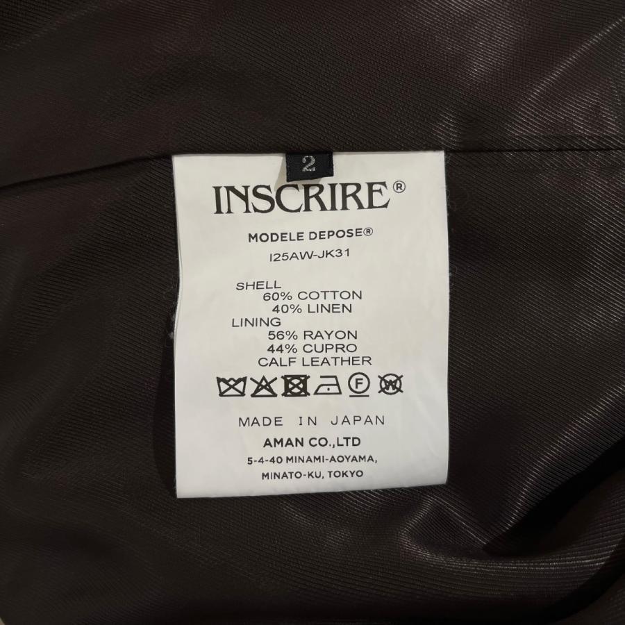 INSCRIRE（アンスクリア） INSCRIRE Corduroy Collarless Jacket