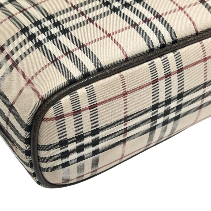 Burberry バーバリー ロゴプレート ノバチェック ハンドバッグ ベージュ BURBERRY（バーバリー） ノバチェック ハンドバッグ ベージュ
