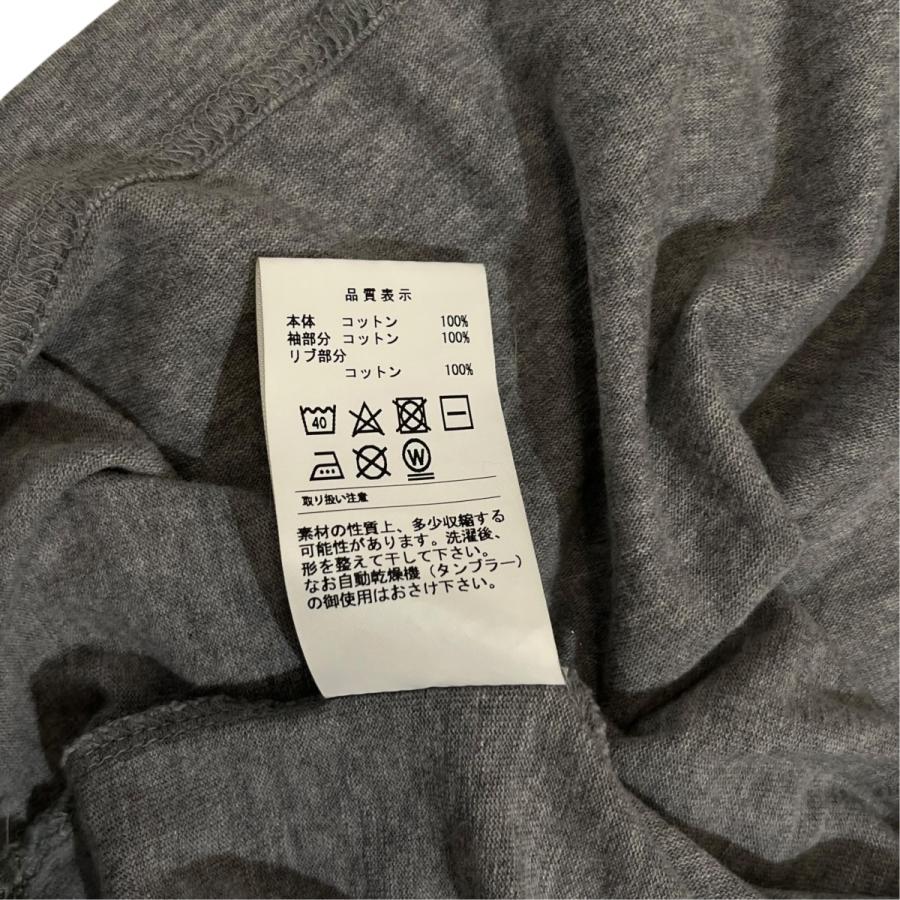 DESCENDANT 長袖カットソー グレー サイズ2 DESCENDANT ディセンダント 長袖カットソー MILITIA LAYERD TEE グレー