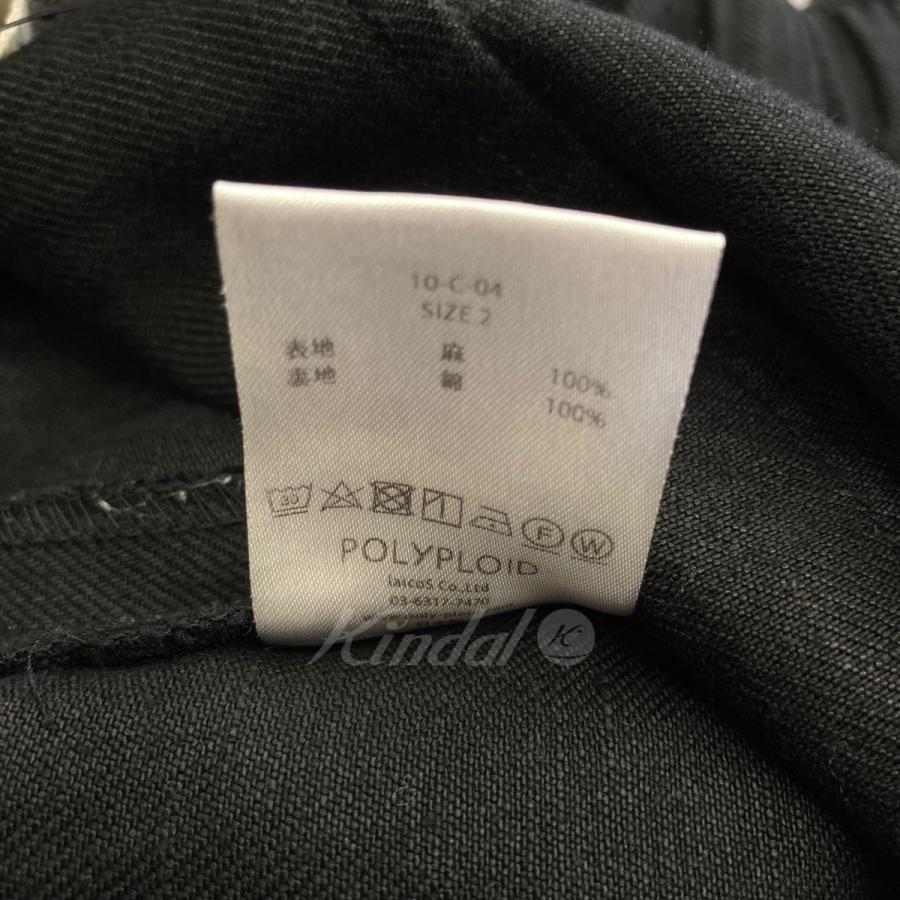 【値下げ】POLYPLOID 「OVER PANTS C」 オーバーパンツ ブラック サイズ：2 (EC)｜kindal｜06