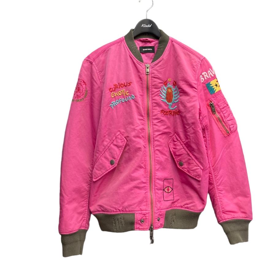DIESEL ジップアップジャケット Mサイズ ピンク