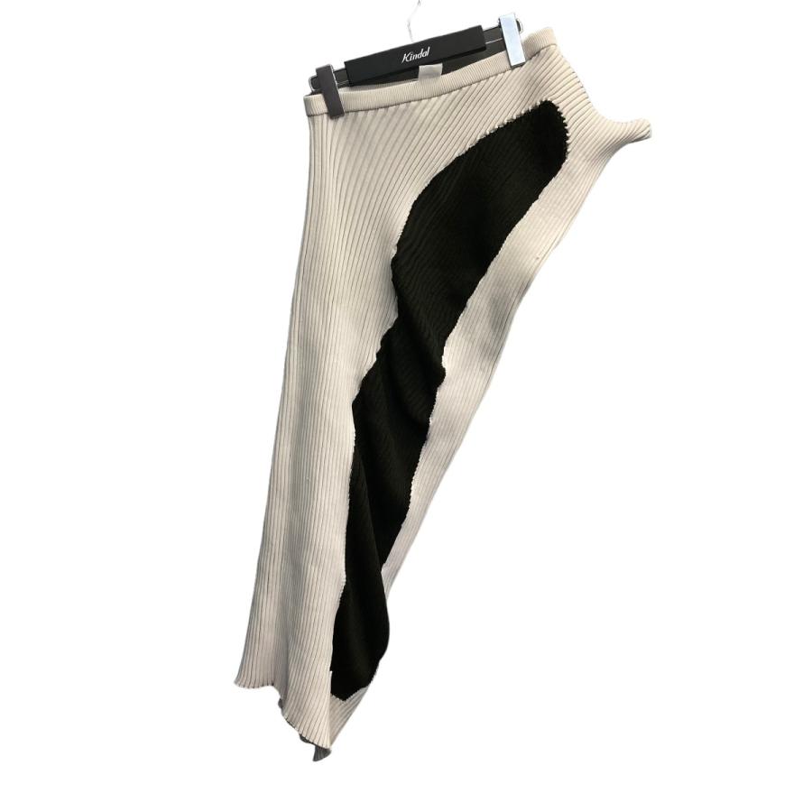値下げ】ISSEY MIYAKE 「NUDE SKIRT」 プリーツスカート ホワイト 