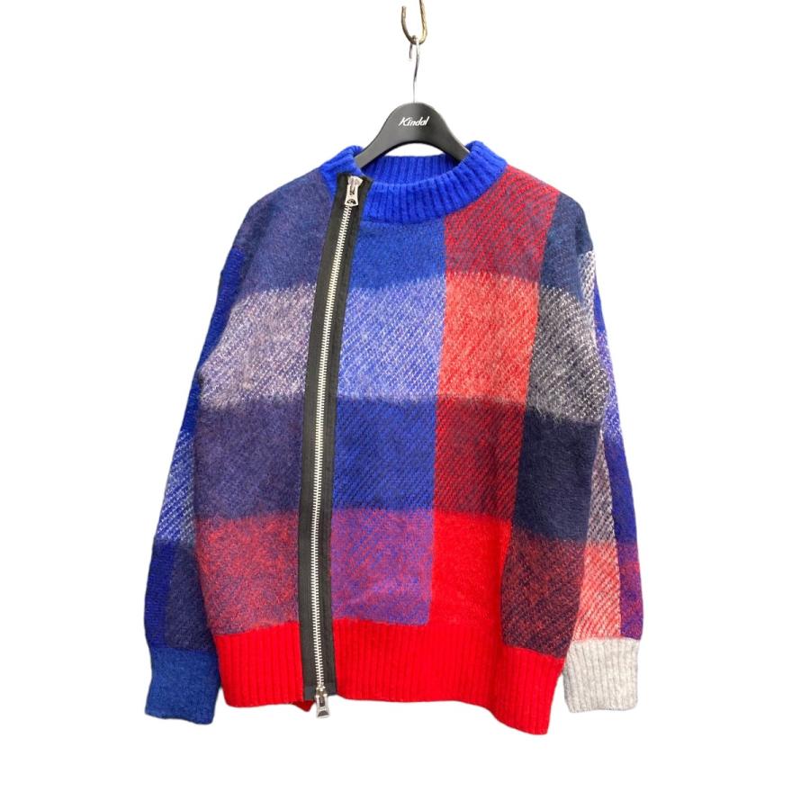 サカイ sacai 22AW Plaid Knit Blouson ニット