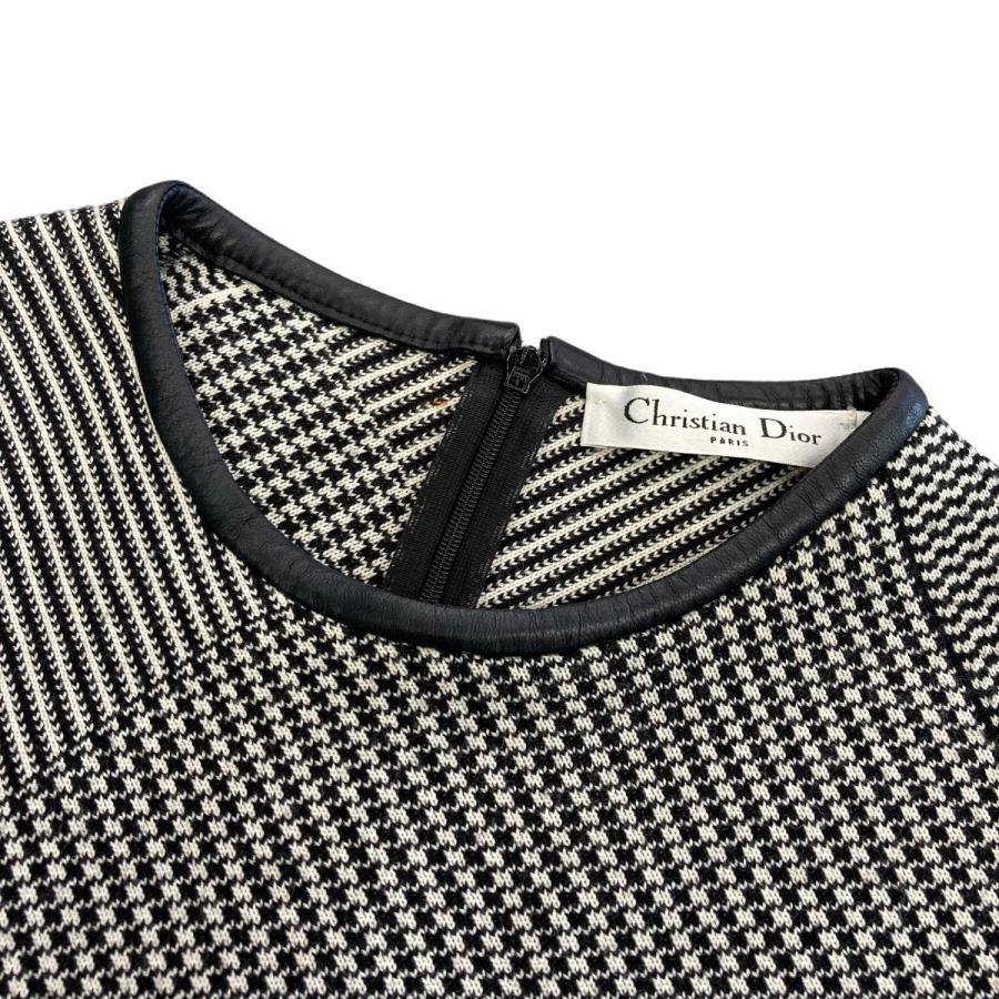 Christian Dior 【値下げ】Christian マルチ千鳥格子ワンピース