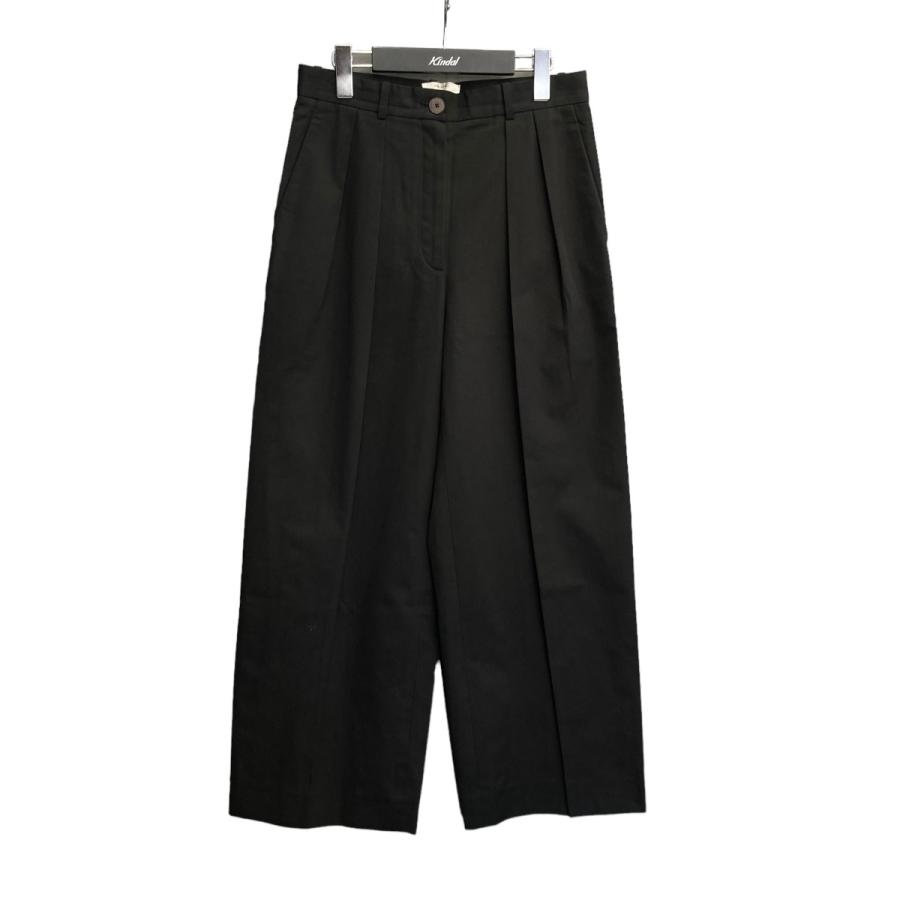 値下げ】THE ROW 「Igor Pants」 2タックワイドパンツ ブラック サイズ 