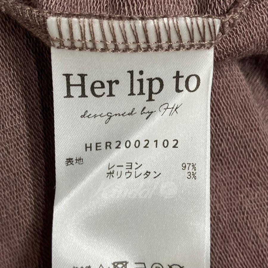 ハーリップトゥ Her lip to wisted Stretch-Jersey Dres ピンク サイズ：F｜kindal｜05