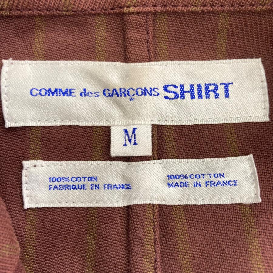 コムデギャルソンシャツ COMME des GARCONS SHIRT ストライプテーラードジャケット ブラウン サイズ：M｜kindal｜05