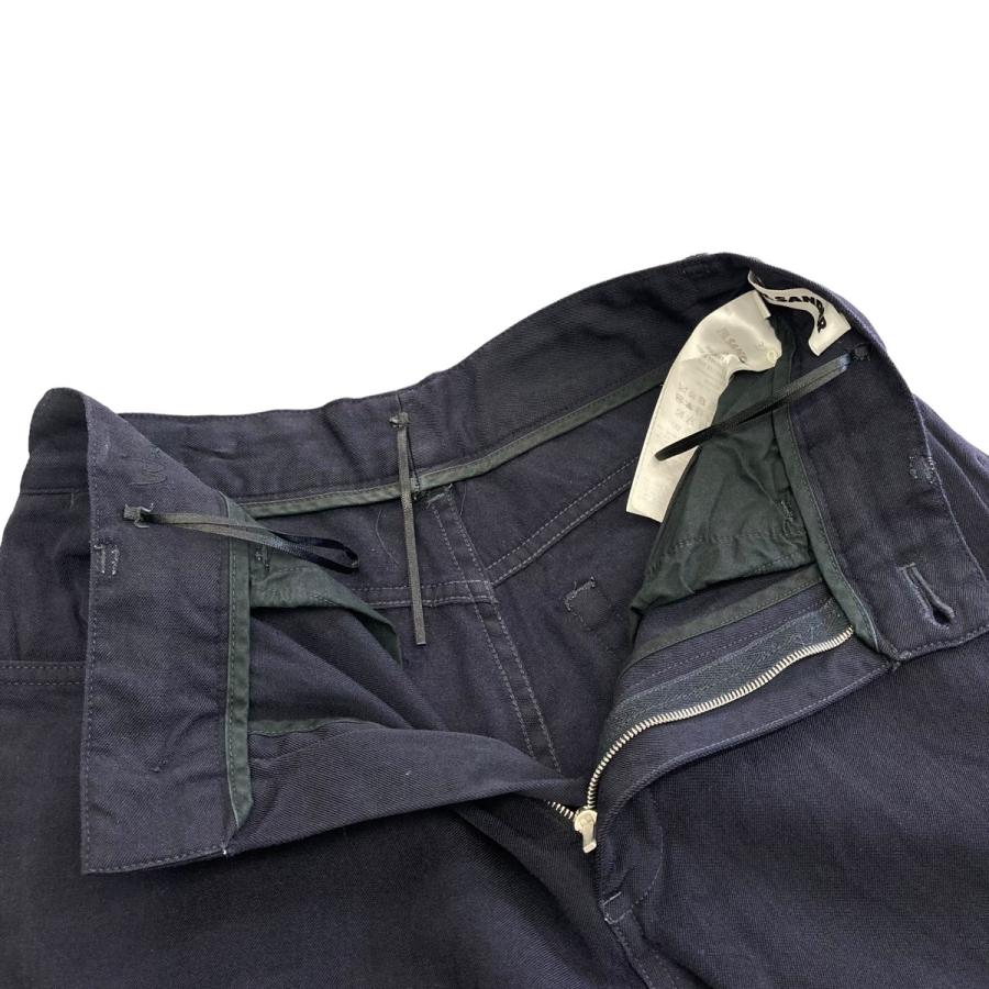 JIL SANDER 【値下げ】JIL 22AW ワイドパンツ J04KA007 ネイビー 