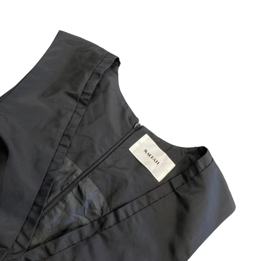 値下げ】machatt ナイロンツイルドレス ノースリーブワンピース  