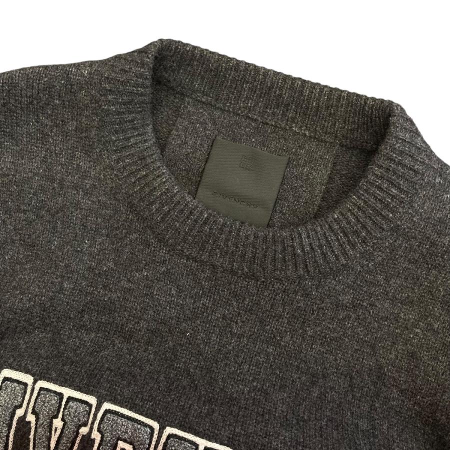 GIVENCHY 【値下げ】GIVENCHY 23SS カレッジロゴウールカシミヤ クルー 