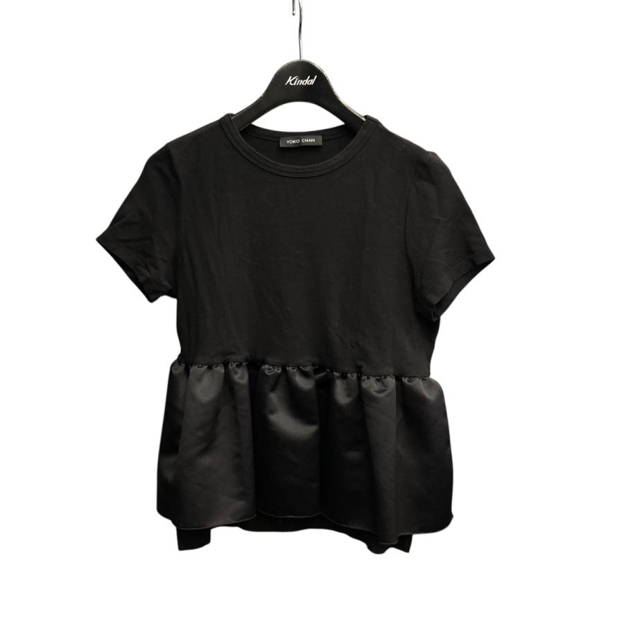 YOKO CHAN ヨーコチャン ペプラムTシャツ YCT-217-013 ブラック YOKO CHAN ヨーコチャン ペプラムTシャツ YCT-217-013 ブラック