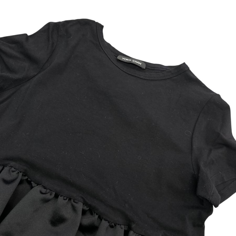 YOKO CHAN ヨーコチャン ペプラムTシャツ YCT-217-013 ブラック YOKO CHAN ヨーコチャン ペプラムTシャツ YCT-217-013 ブラック