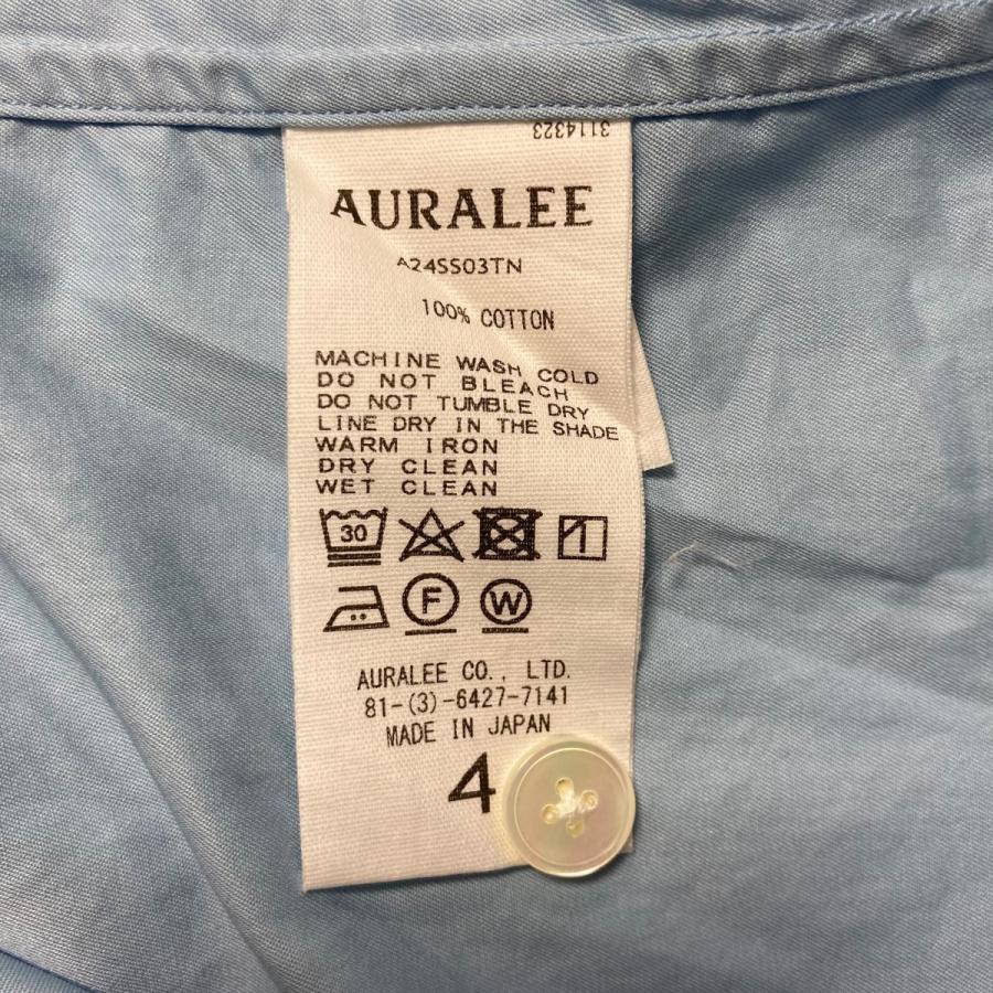 AURALEE オーラリー 24SS WASHED FINX TWILL BIG HALF SLEEVED AURALEE オーラリー 24SS WASHED FINX TWILL BIG HALF SLEEVED