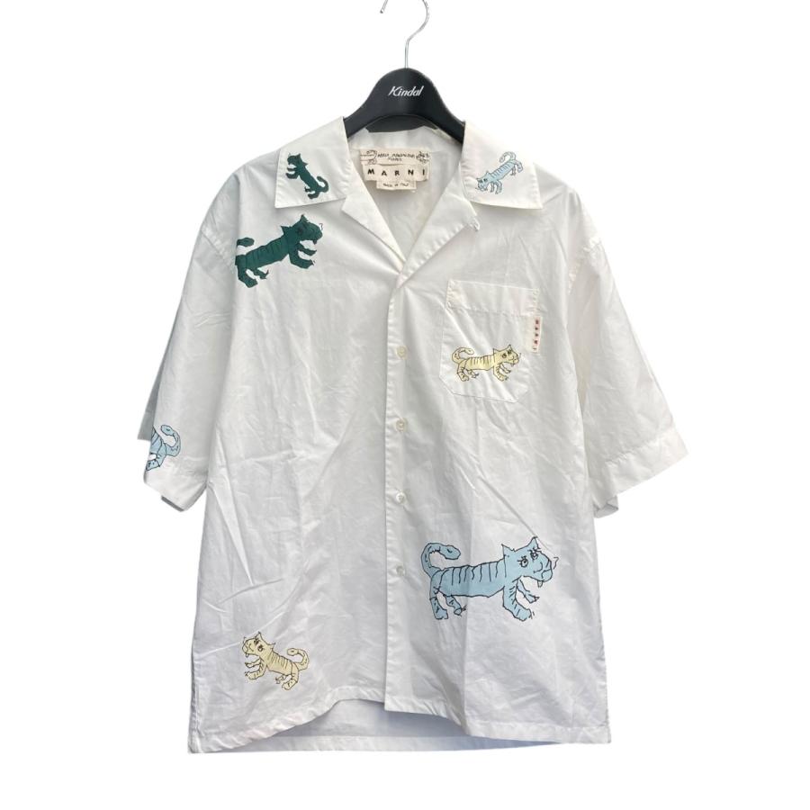 マルニ MARNI 22SS オープンカラーシャツ CUMU0213A8 ホワイト サイズ 