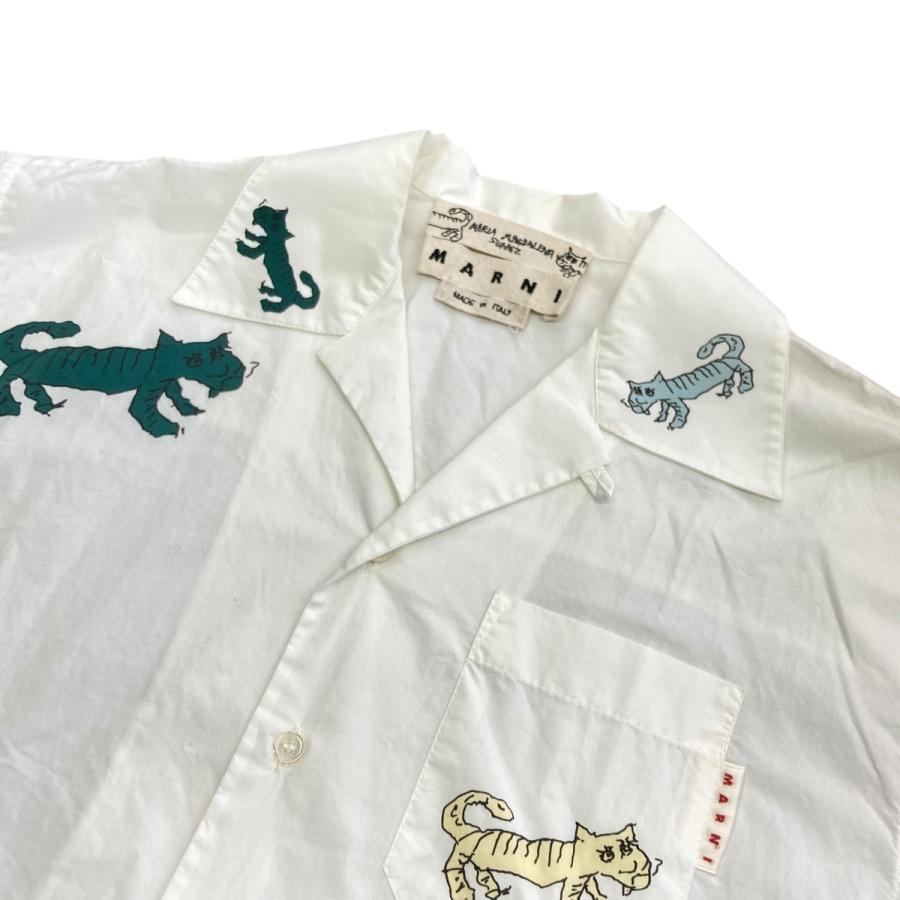 マルニ MARNI 22SS オープンカラーシャツ CUMU0213A8 ホワイト サイズ 