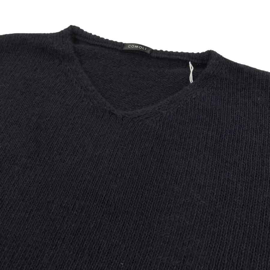 COMOLI 22AW コモリニット COMOLI カシミヤVネックニット ネイビー サイズ3 22AW コモリ