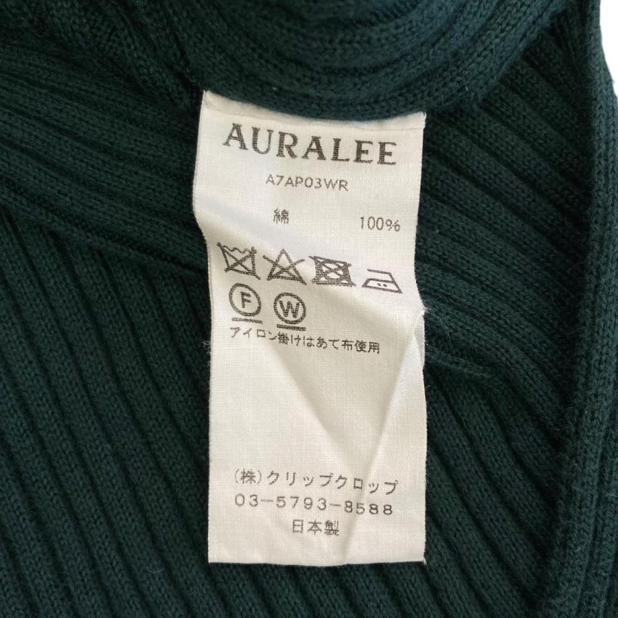 AURALEE（オーラリー） クルーネックセーター A7AP03WR グリーン