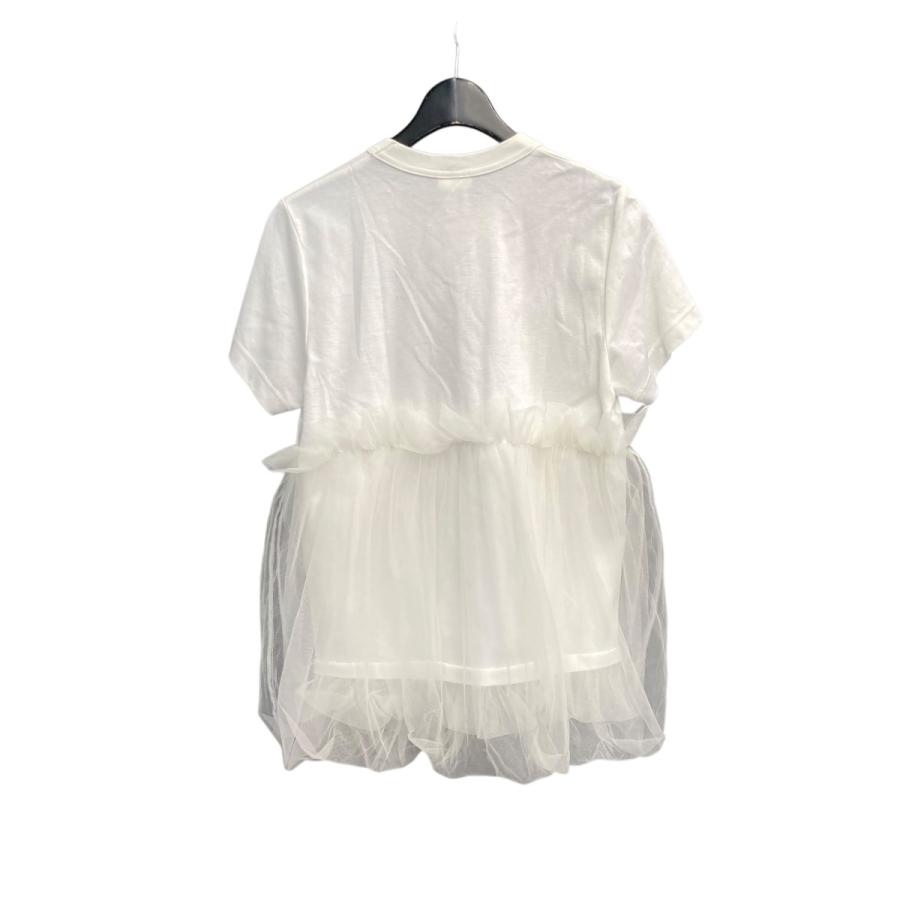 noir kei ninomiya ノワールケイニノミヤ クルーネックチュールTシャツ  