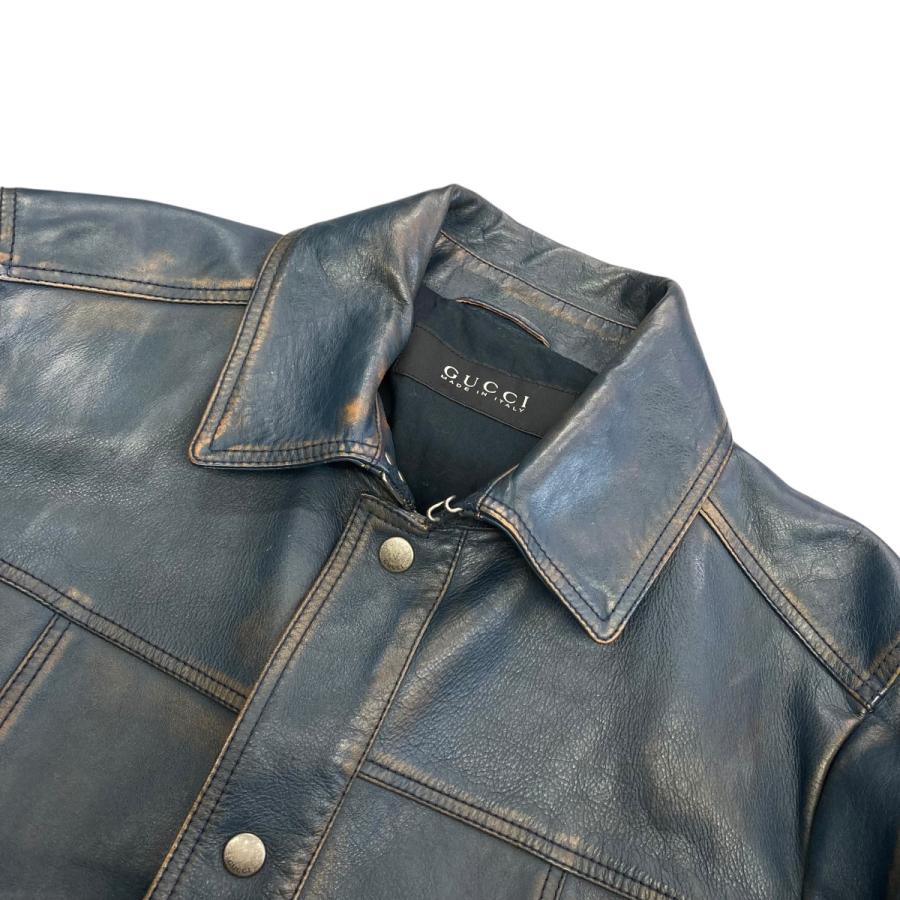 GUCCI グッチ トムフォード期 レザージャケット 308719 XN443 GUCCI グッチ トムフォード期 レザージャケット 308719 XN443