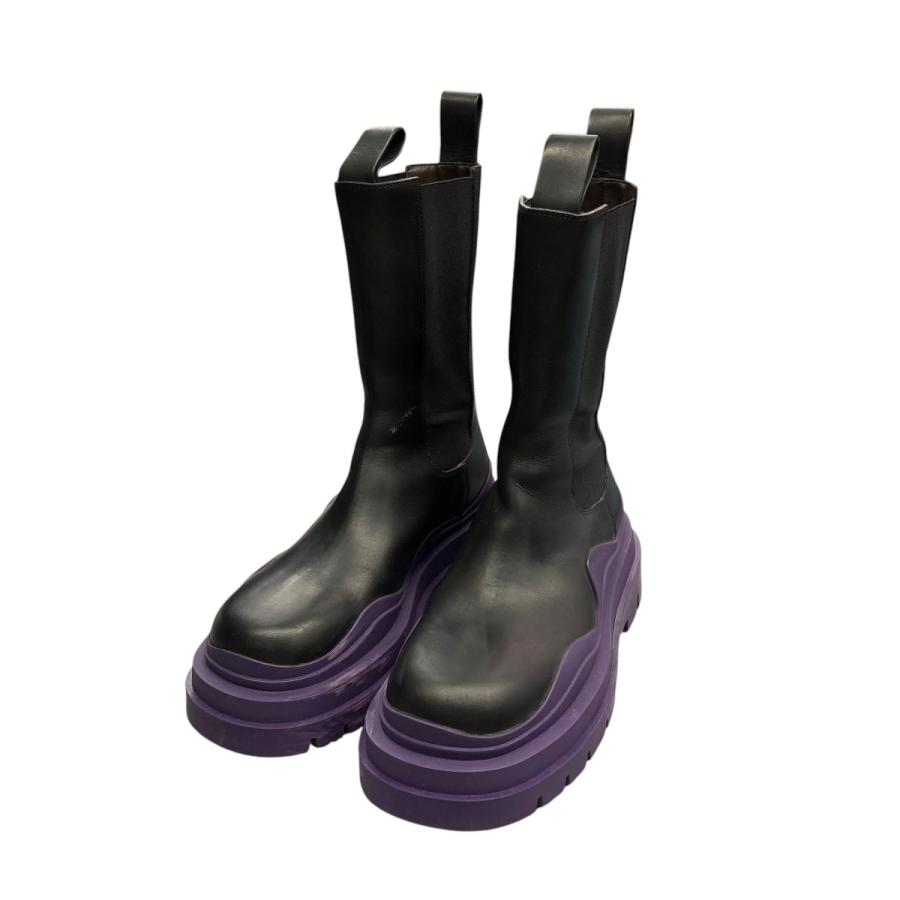 BOTTEGA VENETA タイヤブーツ ブラック 38 BOTTEGA VENETA タイヤブーツ