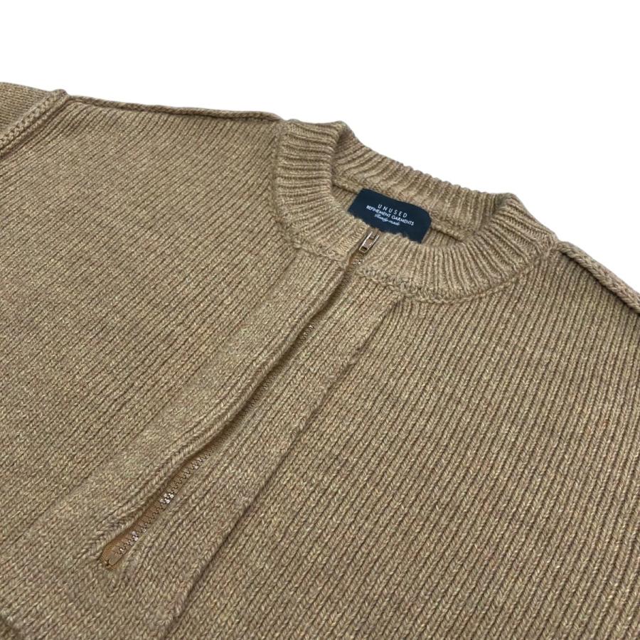 UNUSED（アンユーズド） 【値下げ】UNUSED 23AW HALF ZIP KNIT ハーフ 
