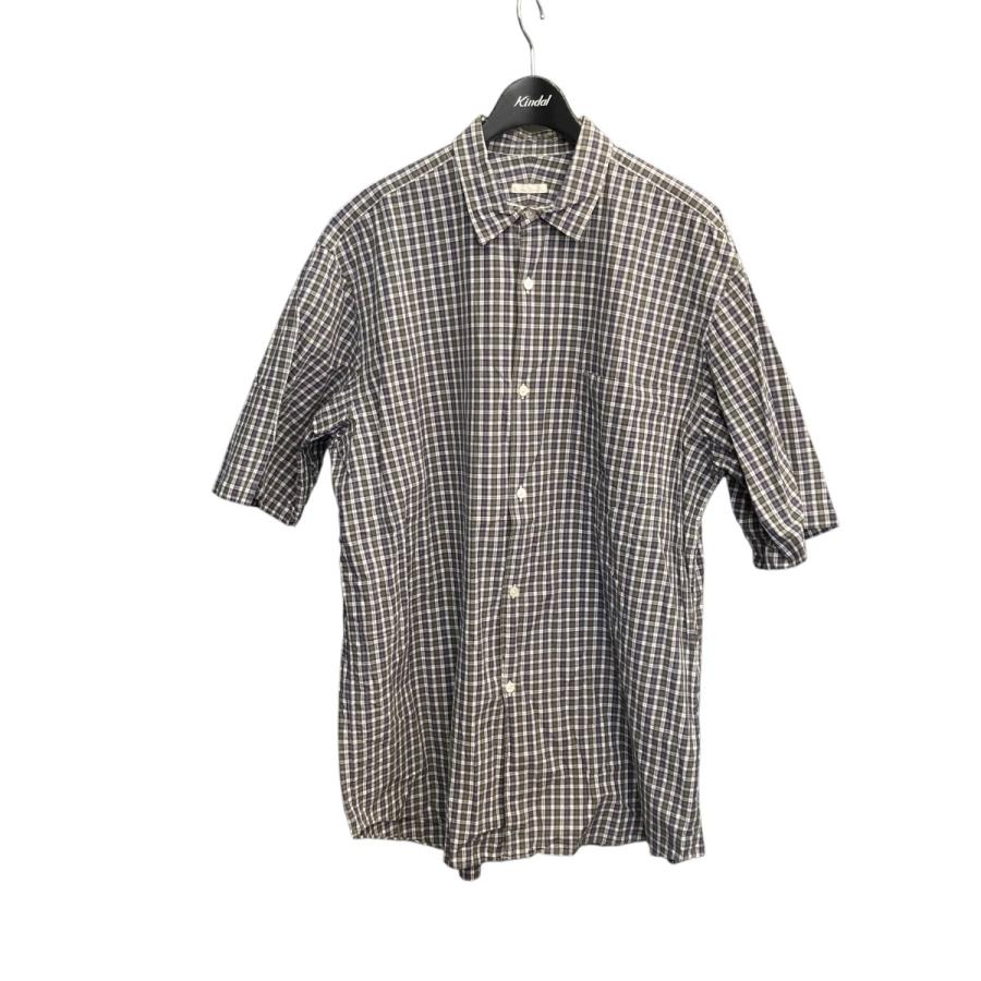 COMOLI コモリ 19SS ショートスリーブシャツ P01-02008 ブルー サイズ 