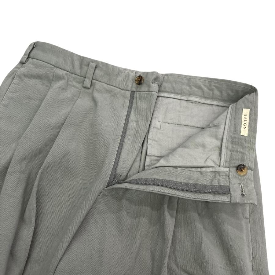 【美品】HEUGN TROUSER006 ユーゲン HEUGN TROUSER 006 ワイドパンツ グレー サイズ：1