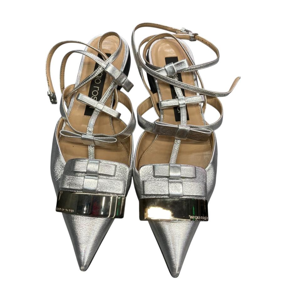 Sergio rossi 【値下げ】sergio パンプス シルバー サイズ：38 (EC