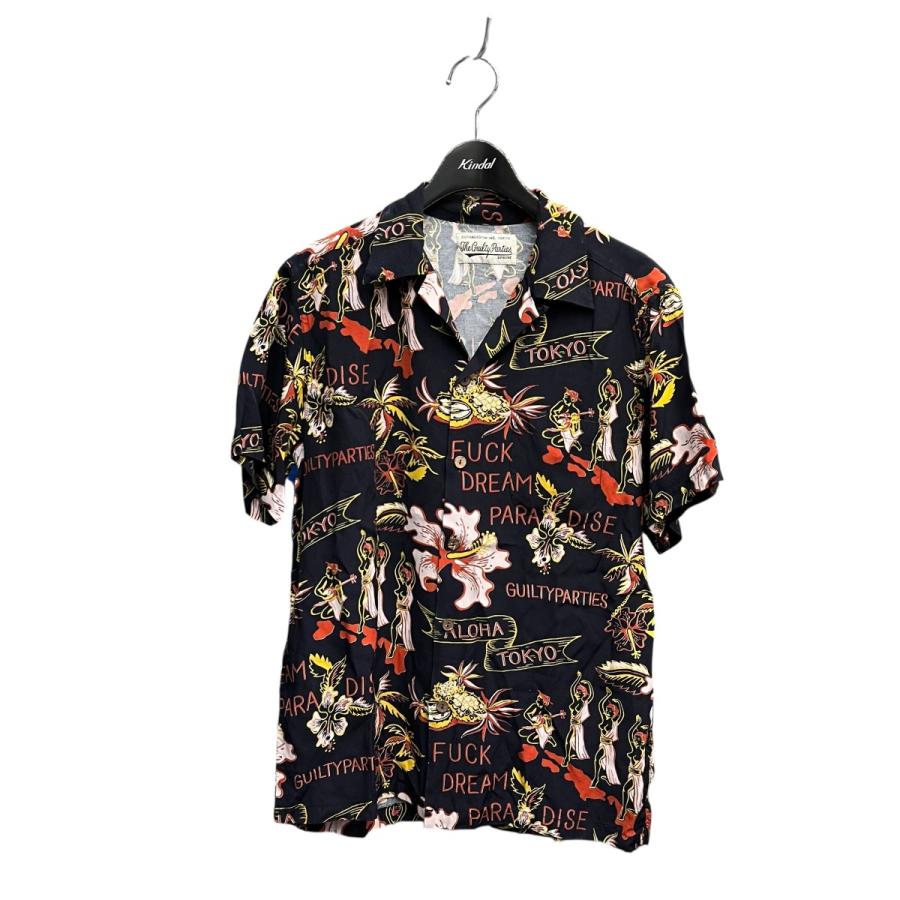 WACKO MARIA アロハシャツ Mサイズ ネイビー WACKO MARIA（ワコマリア） アロハシャツ ネイビー サイズ：M