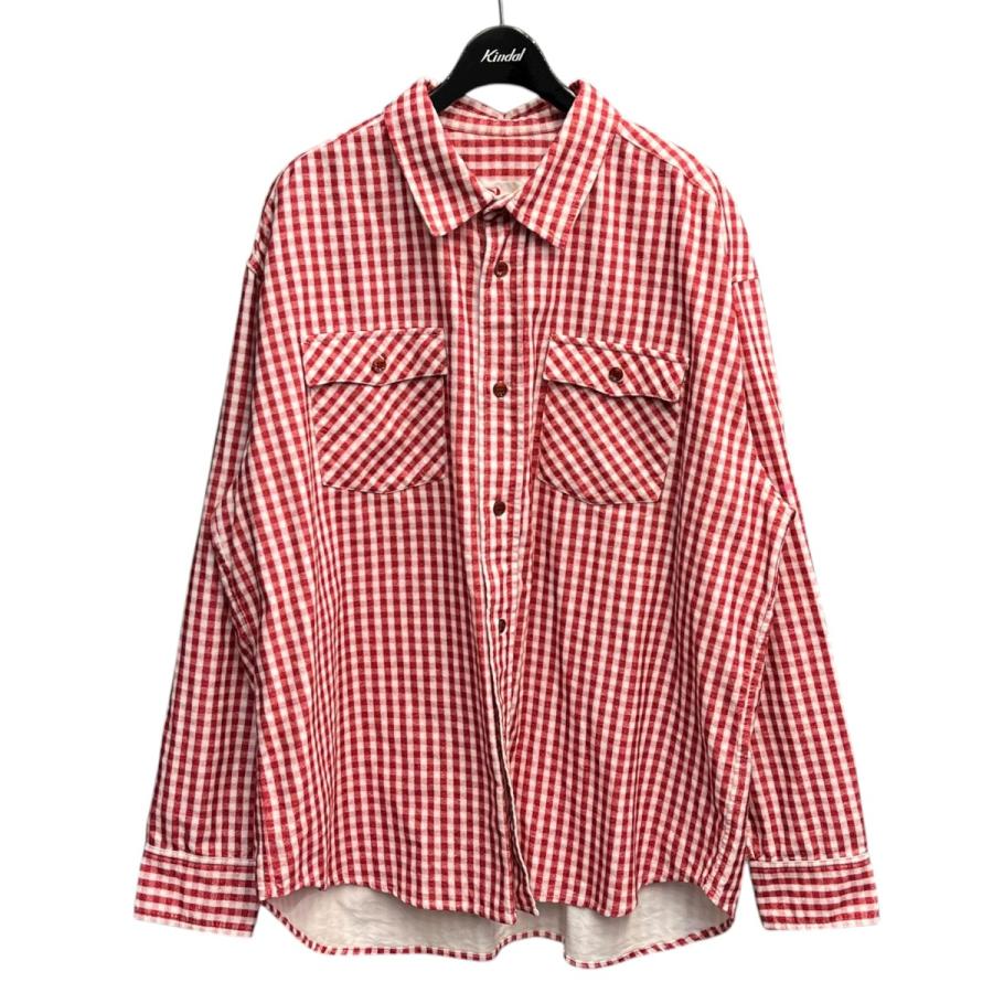 shanti（シャンティ） 【値下げ】SHANTii チェックシャツ レッド