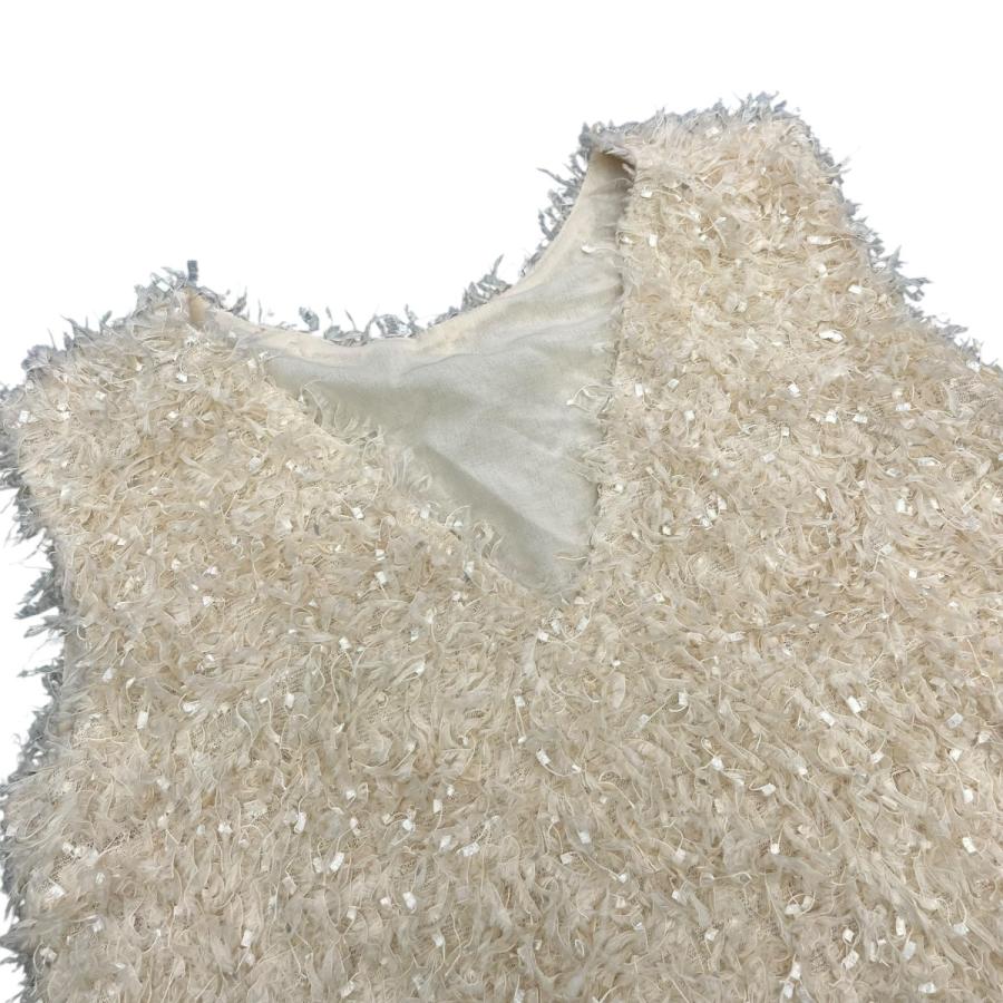 CADUNE カデュネ ふわふわトップス ベスト 73210900 アイボリー サイズ