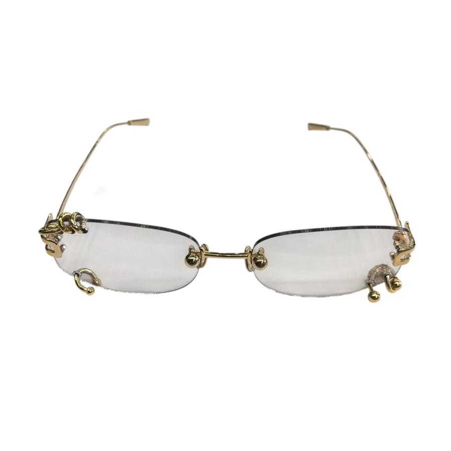【値下げ】AMBUSH Pierced Sunglasse 眼鏡 12114551 ゴールド　レンズ：クリア サイズ：61?20-14 (栄サウスピー
